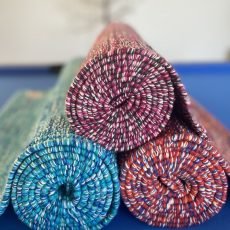 Handwoven Thick Cotton Yoga Mats in Three Colors, Eco-Friendly and Machine Washable - Flamingo Yoga and Wellness